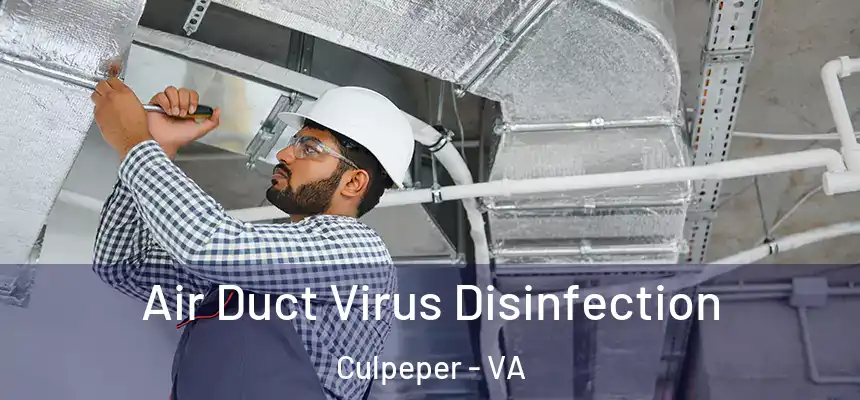  Air Duct Virus Disinfection Culpeper - VA