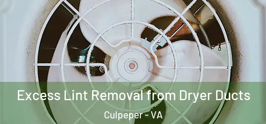  Excess Lint Removal from Dryer Ducts Culpeper - VA